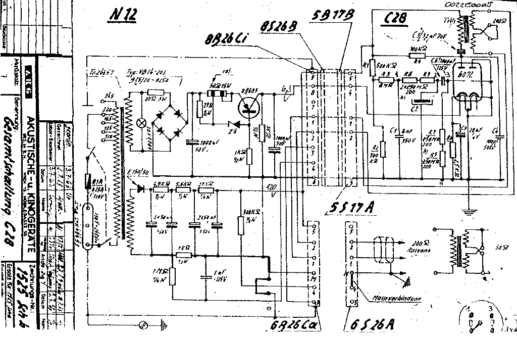 AKG C12/C28A output transformer wiring T14/1 any info......